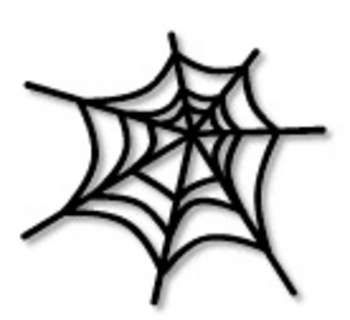 Free Clipart Picture Of Black Spider Web