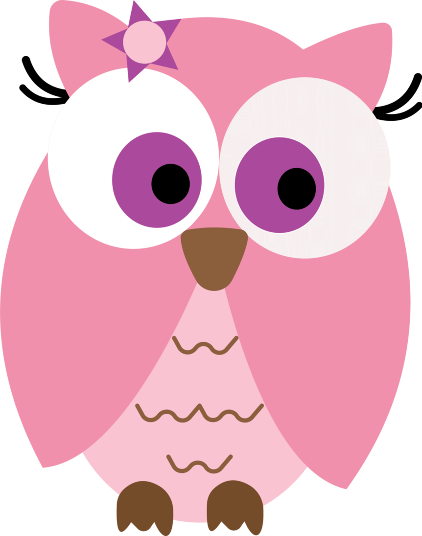 Pink Owl Clipart Pink Owl By Sara Ramon