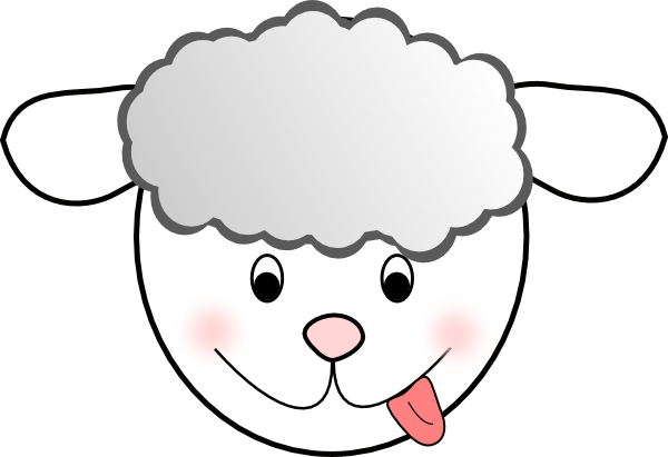 Smiling Bad Sheep Clip Art At Clker Com   Vector Clip Art Online