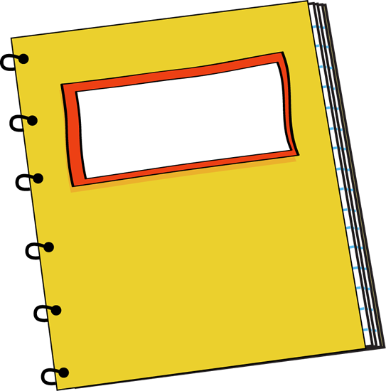     Spiral Notebook Clip Art   Yellow Spiral Notebook Vector Image