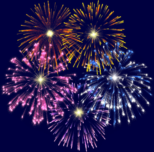 The Fireworks Clip Art Above Has Been Reduced 50