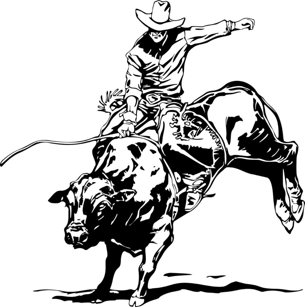 Wall Decals And Stickers   Rodeo Bull Riding   Designwithvinyl