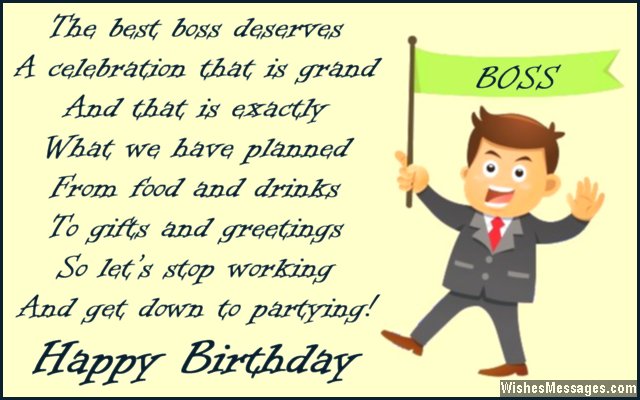 Birthday Quotes For Bosses   Birthday Card Poem To Boss From Employees