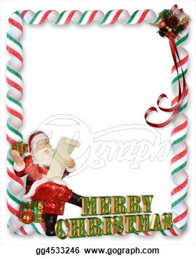 Christmas Santa Border   Stock Clipart Gg4533246   Gograph