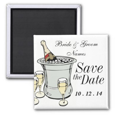 Clipart Wedding Save The Date Magnets Customise With Your Wedding Date