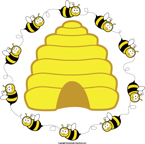 Home Free Clipart Bee Clipart Beehive Bee Circle