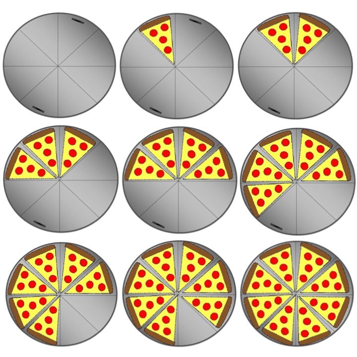 Pizza Party Fractions Clipart Set  This Set Includes 22 Images  Image