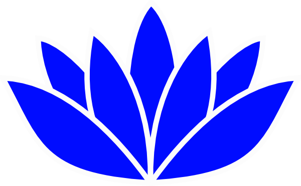 Blue Lotus Flower Picture Clip Art At Clker Com   Vector Clip Art