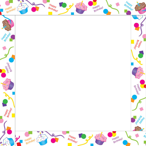 Cupcake Borders And Frames Birthday Clipart Borders Cake