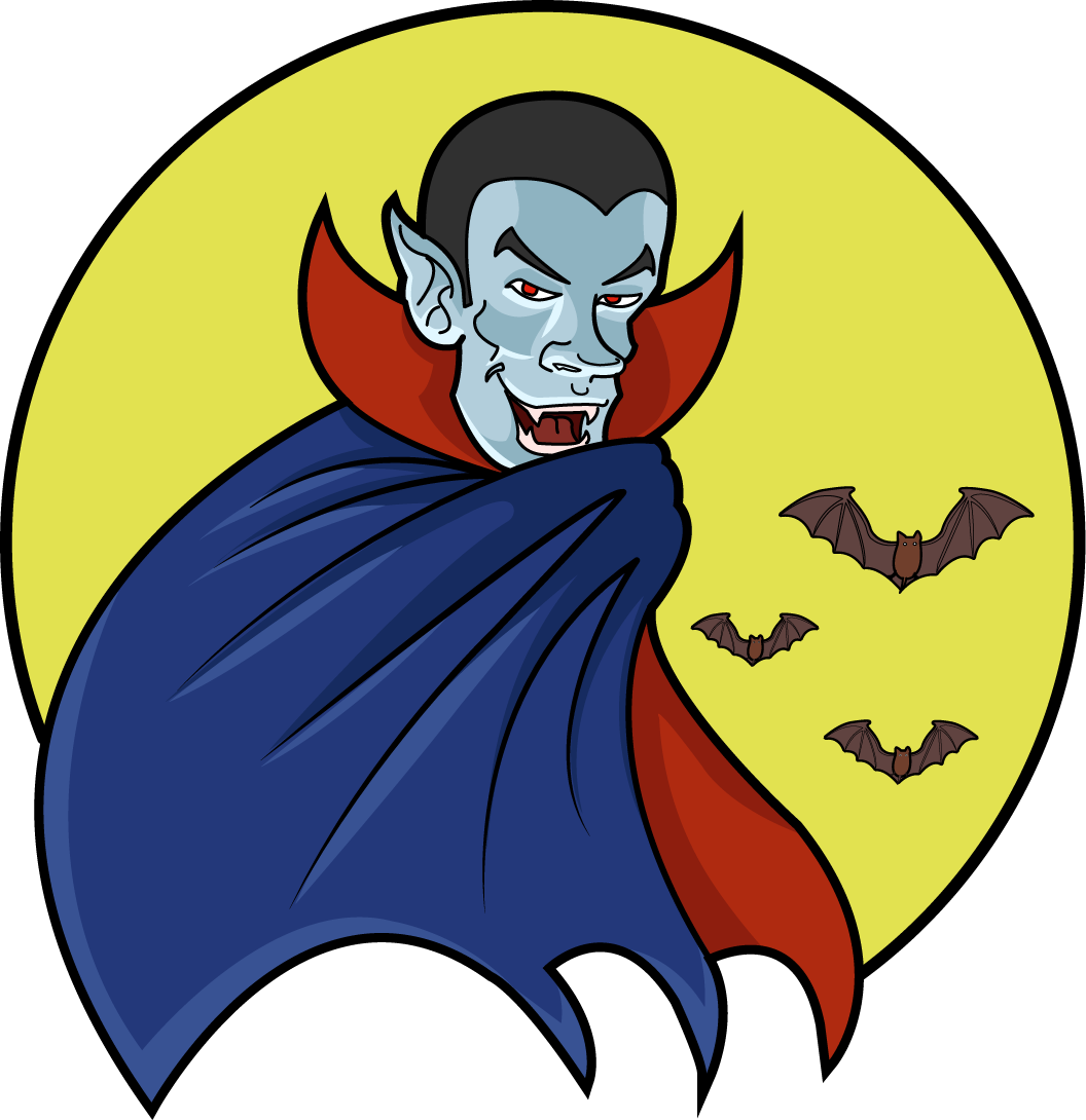 Vampire Moon Colored   Clipart Fort