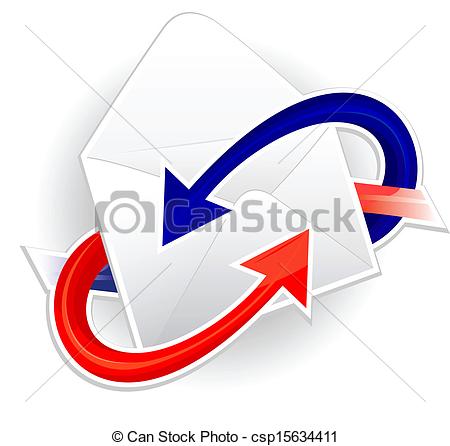 And Outgoing Mail   Symbol Of Incoming    Csp15634411   Search Clipart    