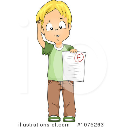 Bad Grades Clipart Boy Clipart Illustration
