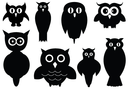 Owl Silhouette Vector Clipart   Silhouette Clip Art   Bloglovin
