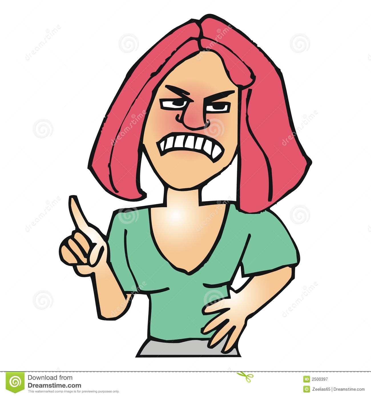 Angry Cartoon Faces Clip Art Angry Woman Clip Art