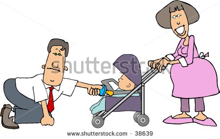 Clipart Illustration Of A Mom Dad And Baby   38639   Shutterstock