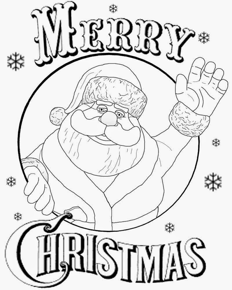 Coloring Pages For Teenagers Xmas Santa Claus Clipart Black And White