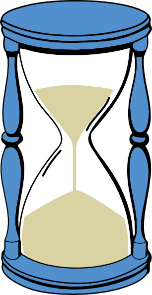 Hourglass With Sand Clip Art At Clker Com   Vector Clip Art Online