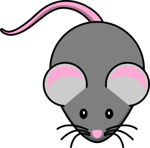Pink And Grey Mouse Clip Art At Clker Com   Vector Clip Art Online