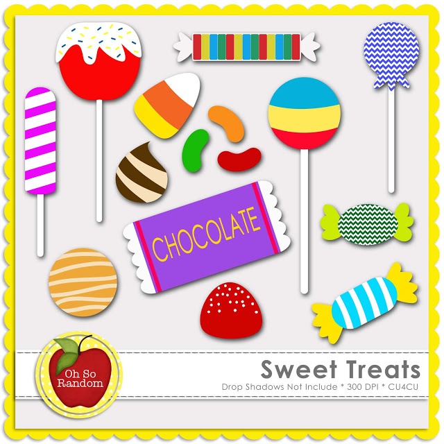 Sweet Treats Clip Art For Commercial Use   13 High Quality Graphics