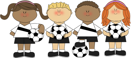 Kids Soccer Clip Art Image   Kids Soccer Clip Art Of Kids Wearing