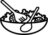 Salad Bowl Clipart