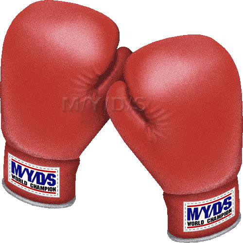 Boxing Gloves  Red  Clipart Picture   Large