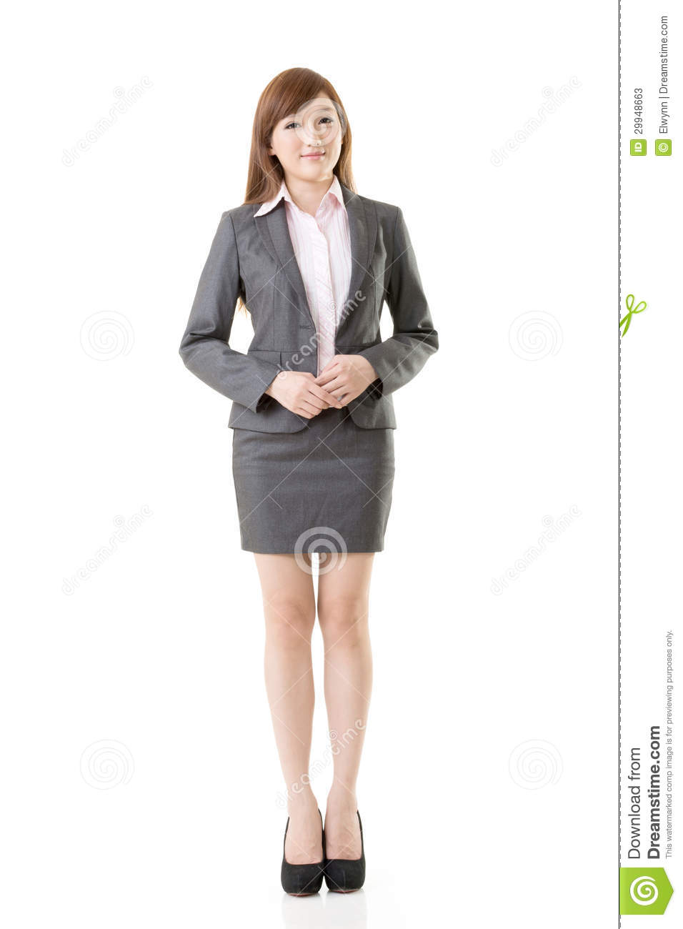 Length Portrait Of Asian Business Woman Stock Photos   Image  29948663
