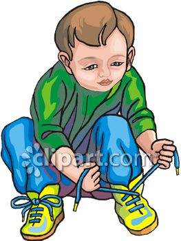 Put On Shoes Clipart