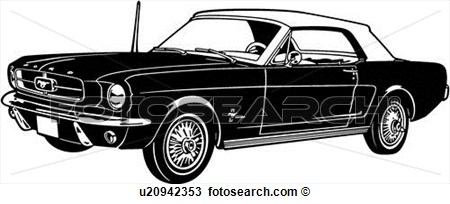 1964 Automobile Car Classic Ford Mustang Sport View Large