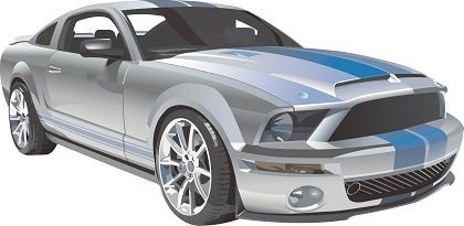 Free Ford Mustang Racing Vector Free Vector In Adobe Illustrator Ai