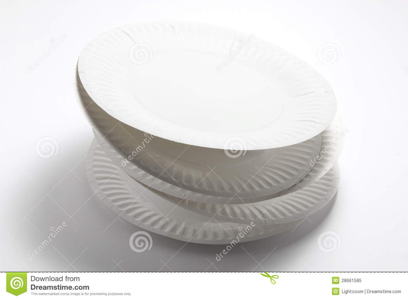 Stack Of Paper Plates Royalty Free Stock Photo   Image  28661585