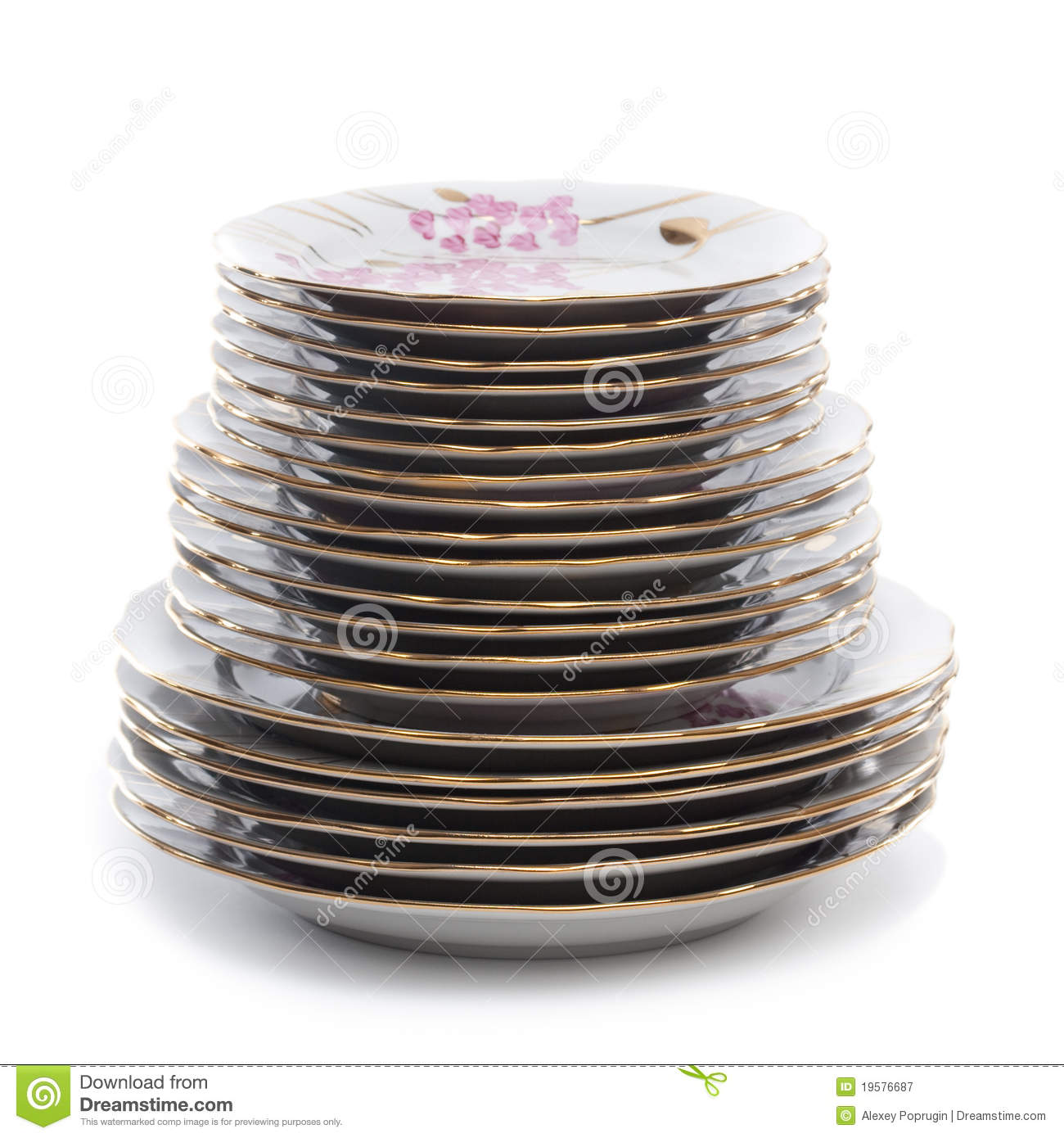 Stack Of Plates Royalty Free Stock Photography   Image  19576687