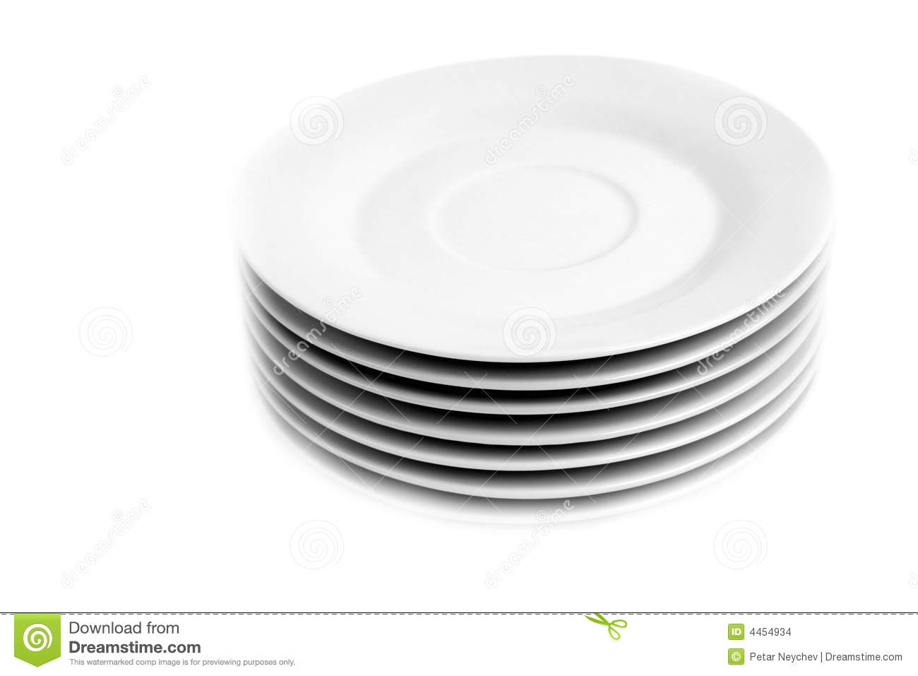 Stack Of Plates Stock Images   Image  4454934