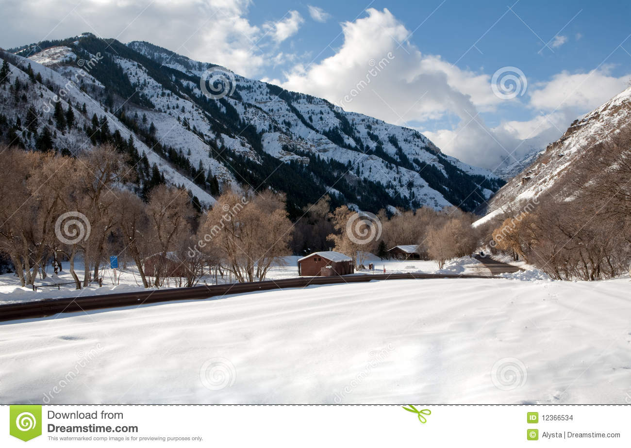 Winter Sense With Lots Of Snow On A Sunny Day In The High Mountains Of