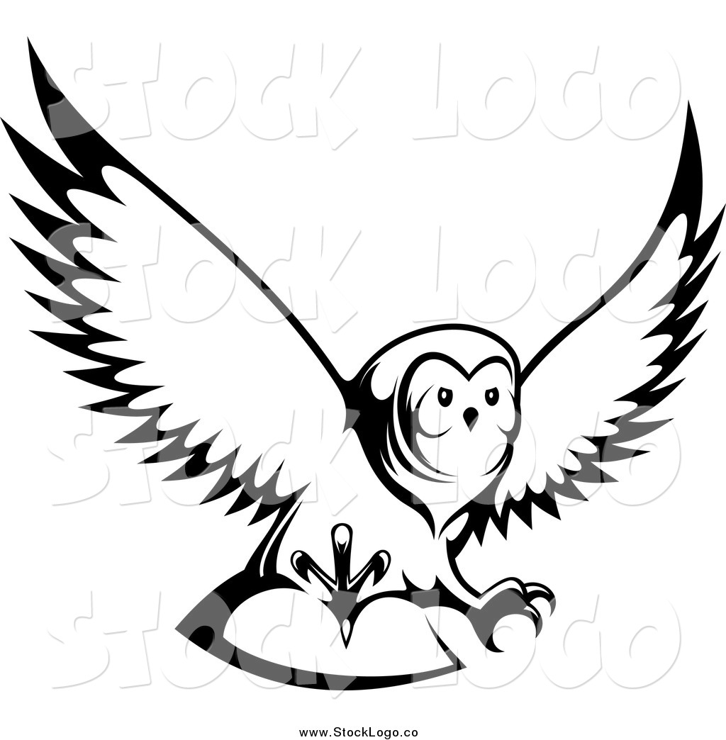 Flying Owl Clipart And White Flying Owl Logo