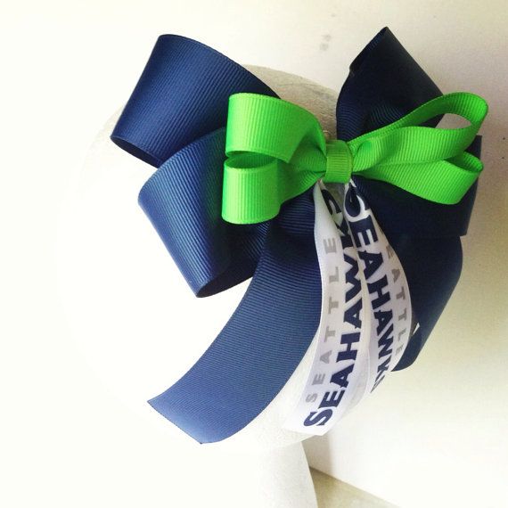 Seattle Seahawks Cheer Bow Clipart