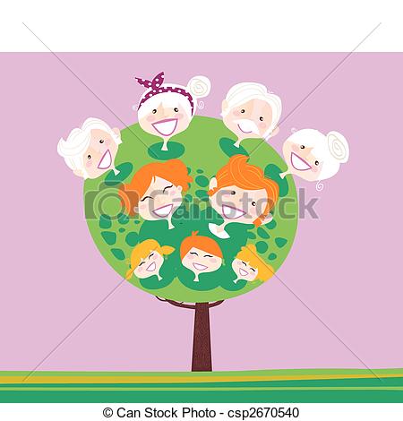 Family Generation Clipart Triple Generation Family Tree