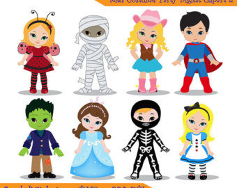 Halloween Costume Kids Clip Art Costume Kids Clip Art