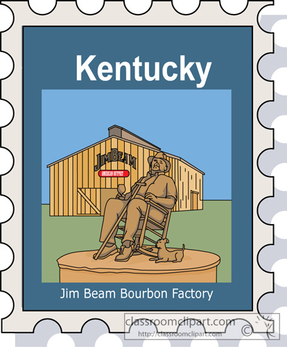 Kentucky   Jim Beam Bourbon Kentucky   Classroom Clipart