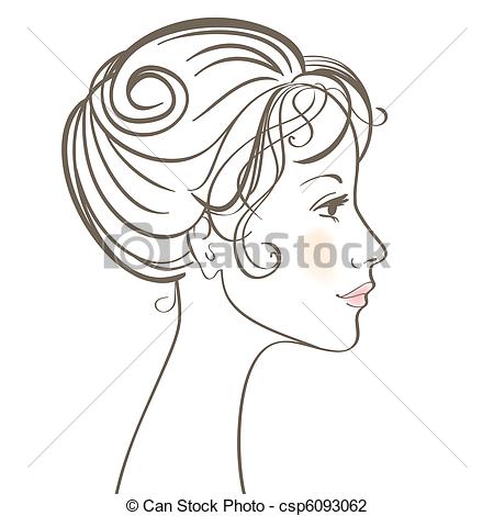 Of Beauty Women Face Vector Illustration Csp6093062   Search Clipart