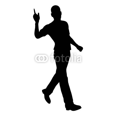 Walking Man Silhouette  Stock Image And Royalty Free Vector Files