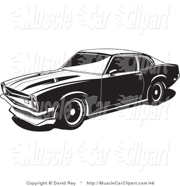 1972 Maverick Muscle Car Muscle Car Clip Art David Rey