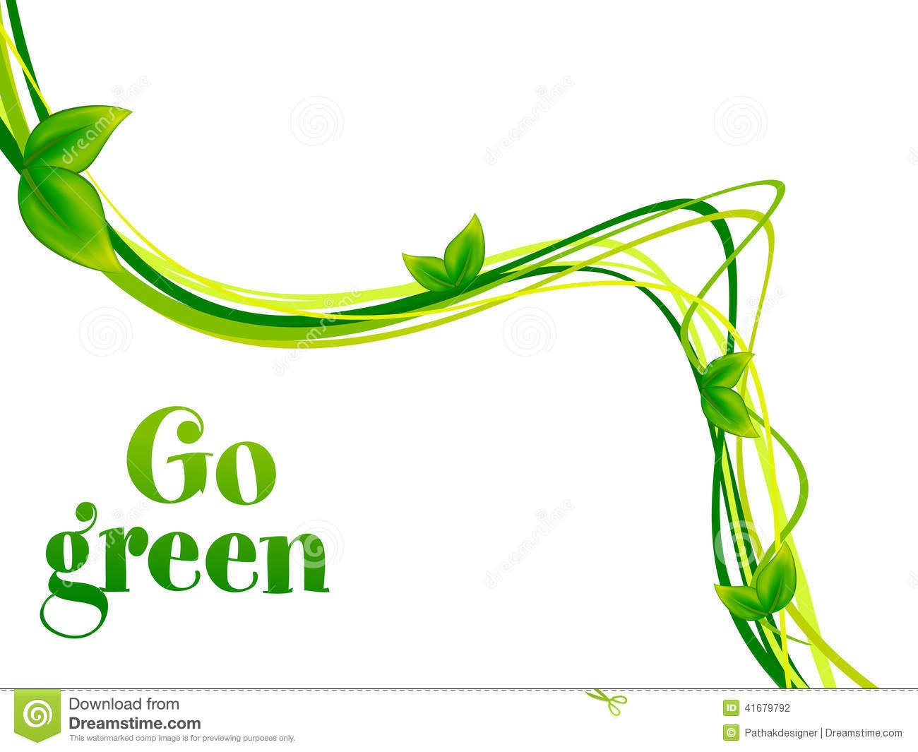 Abstract Go Green Background Stock Vector   Image  41679792