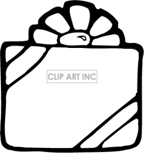 Gift Bag Clipart Black And White   Clipart Panda   Free Clipart Images