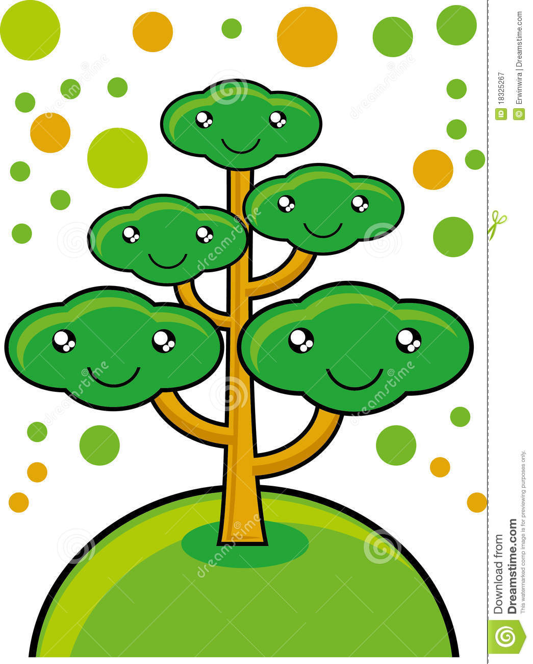 Go Green Tree Royalty Free Stock Photography   Image  18325267