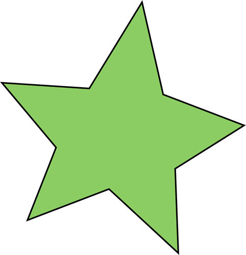 Green Star Clip Art Image   Green Star Clip Art Image In Transparent