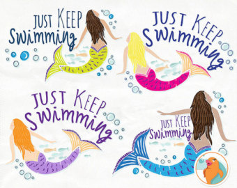 Just Keep Swimming Clip Art Mermai D Clipart Swim Team Motivation