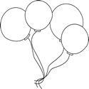 Black And White Balloons