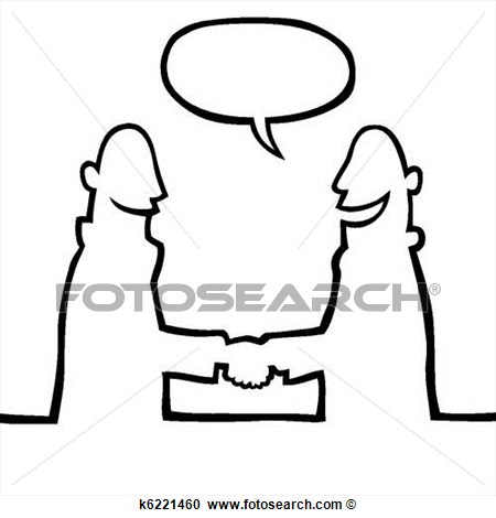 Clipart   Two People Shaking Hands  Fotosearch   Search Clip Art