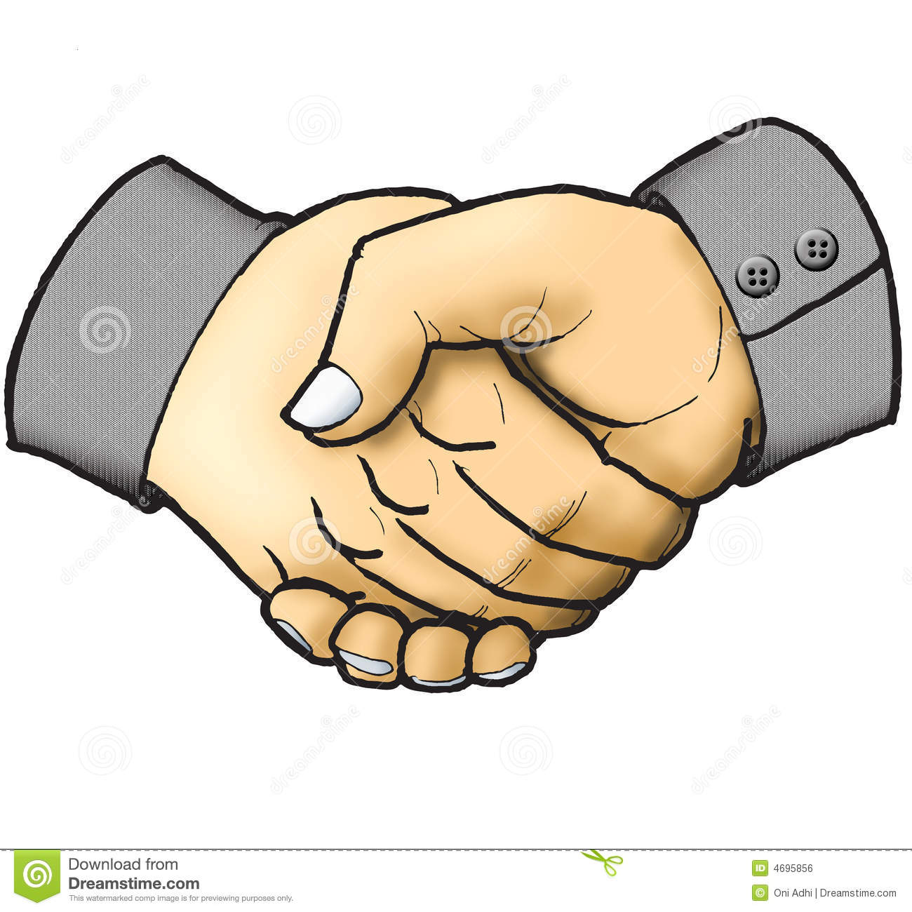 Deal Agreement Between Two Businessman By Shaking Hand Each Other